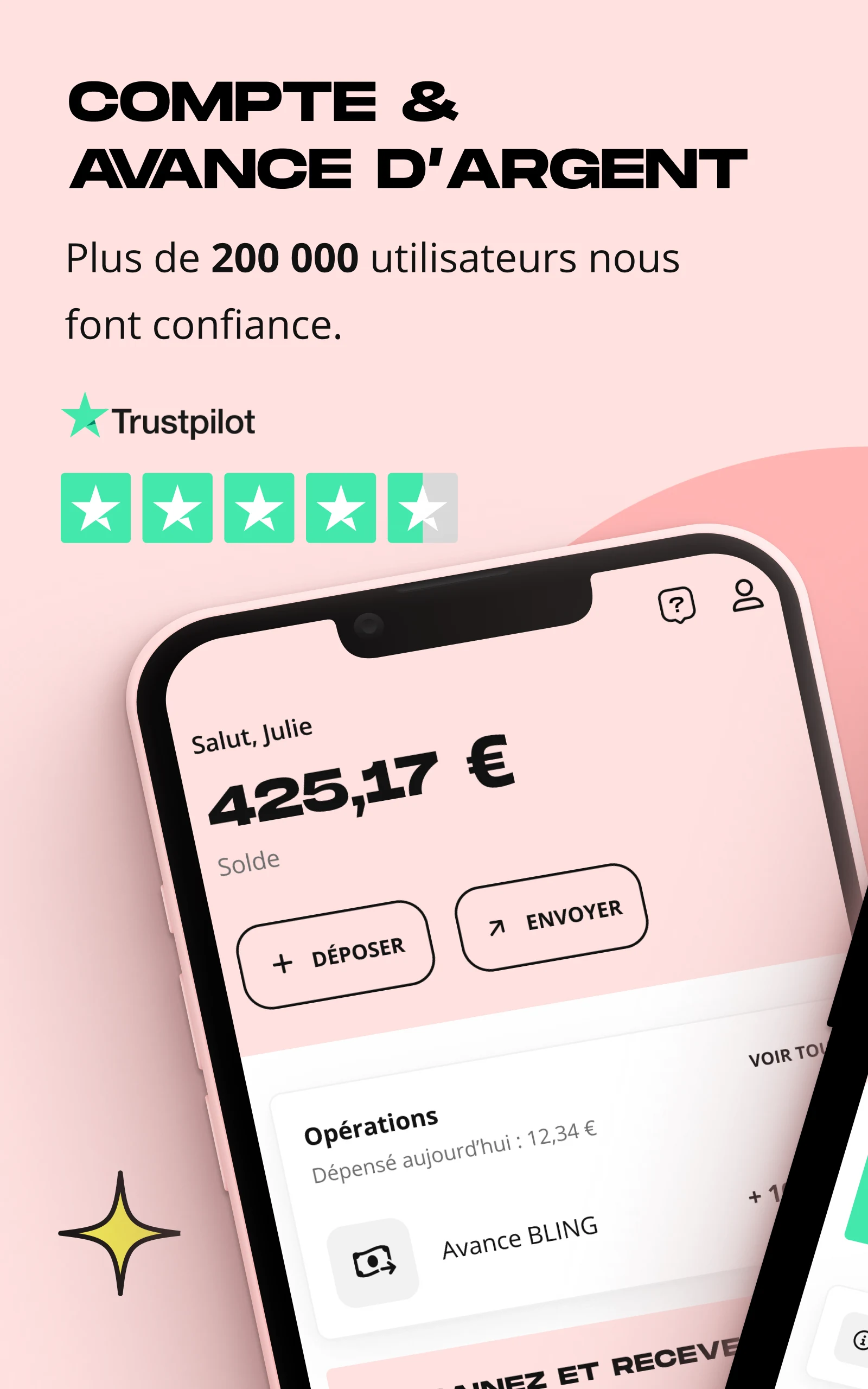BLING - Compte & Avances screenshot